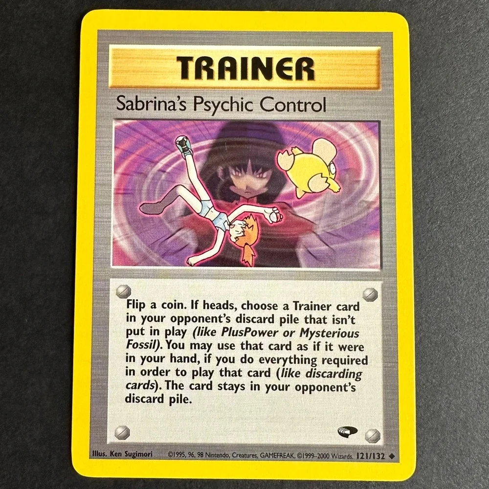 Pokemon TCG Sabrina's Psychic Control - Gym Challenge (G2) 121/132 Uncommon NM